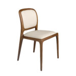 Cream leatherette chair