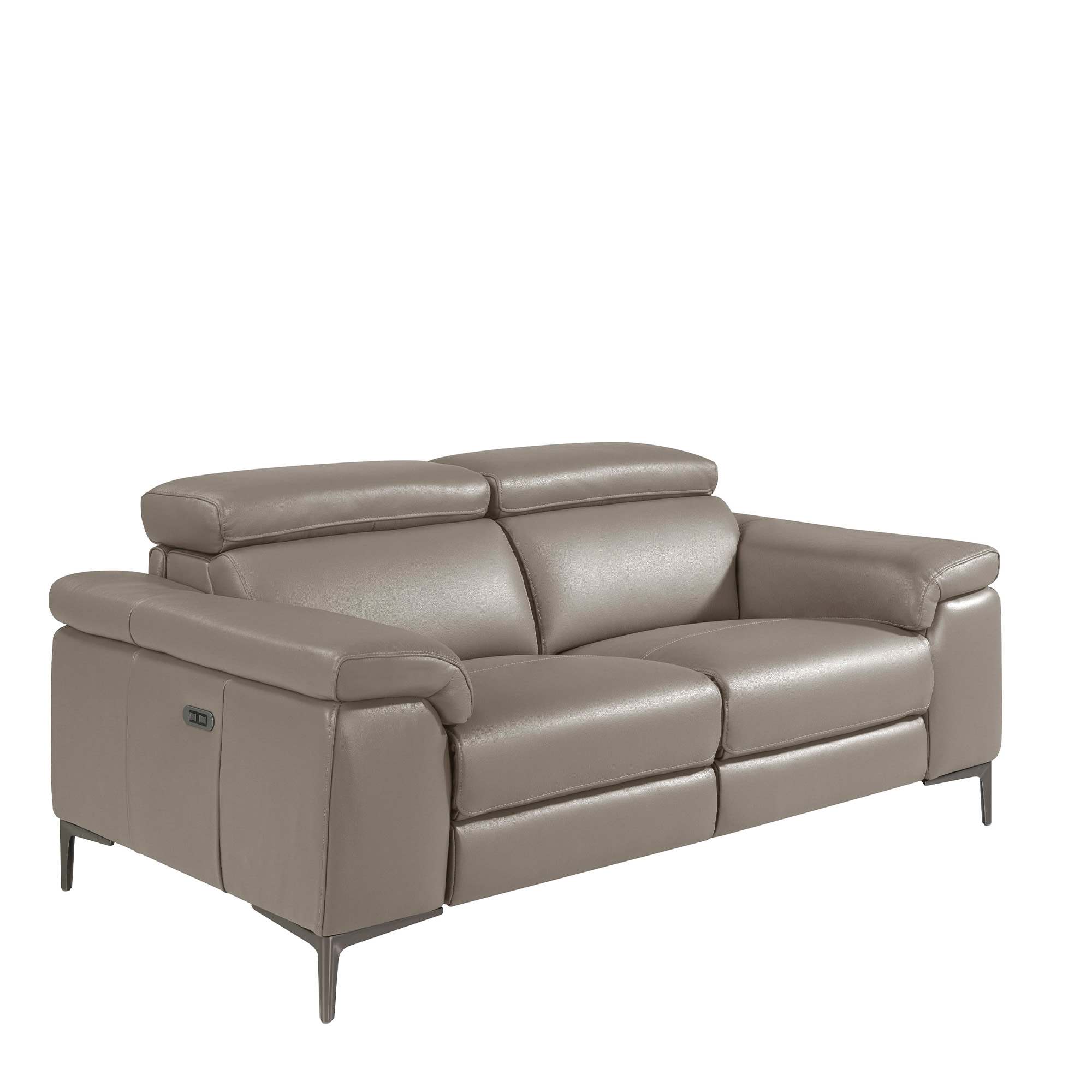 2-Sitzer-Sofa mit Lederpolsterung und Relax-Mechanismus