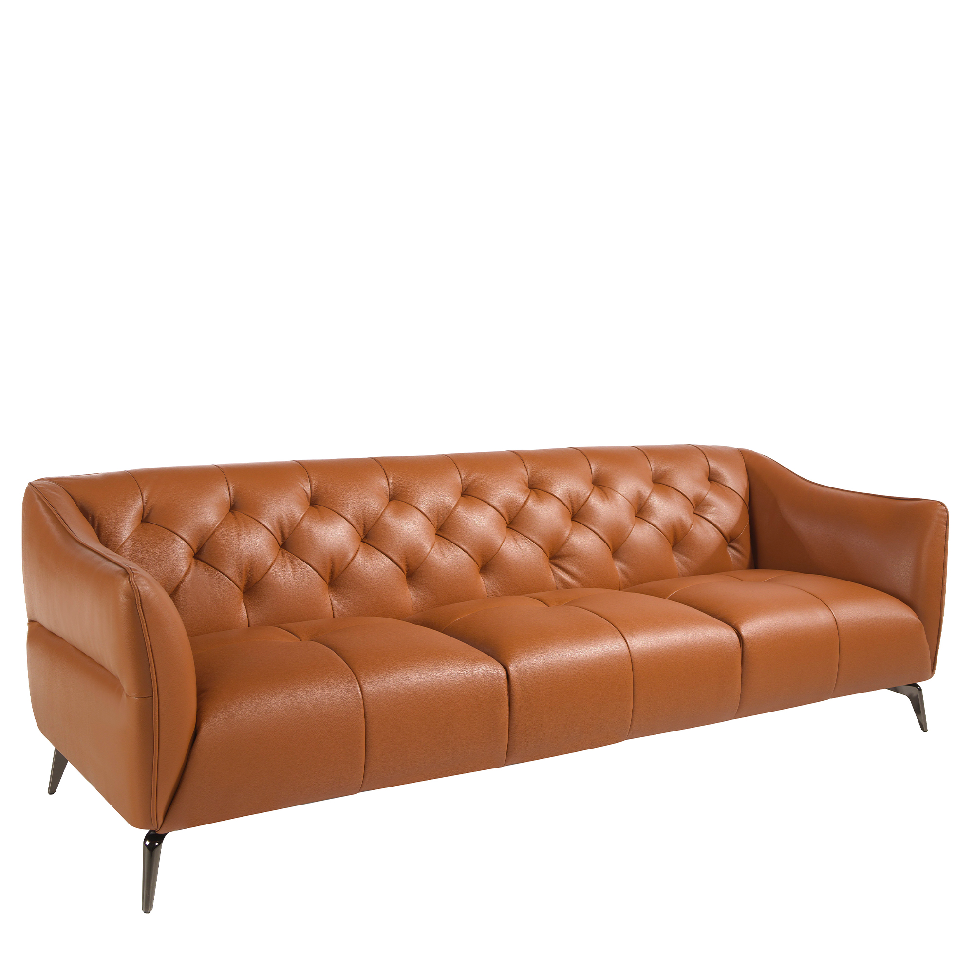 3-Sitzer Sofa mit Lederbezug