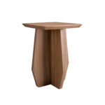 Square walnut corner table