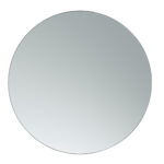 Miroir mural rond noyer