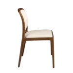 Cream leatherette chair