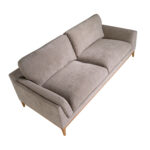 3-Sitzer-Sofa in braunem Stoff