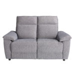 2 seater sofa in grey fabric
