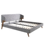 Cama tela color gris