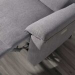 3-Sitzer-Sofa aus grauem Stoff