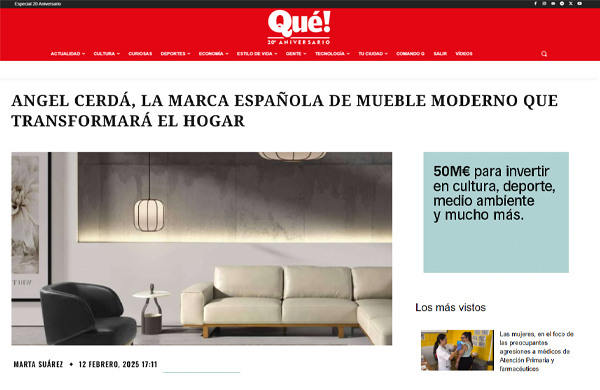 Angel Cerdá, la marca española de mueble moderno que transformará el hogar