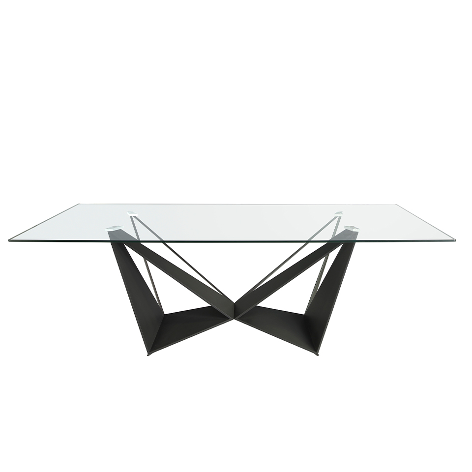 Dining table with tempered glass cover - Angel Cerdá, S.L.